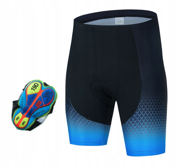 KRÓTKIE SPODENKI KOLARSKIE MĘSKIE Z WKŁADKĄ ROWER