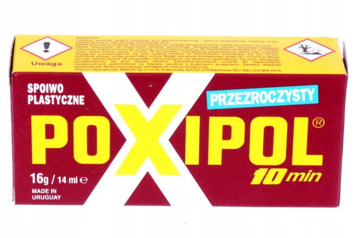 

Poxipol klej przeźroczysty 14ml