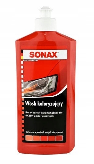 SONAX WOSK KOLORYZUJĄCY NANOPRO CZERWONY 250ML