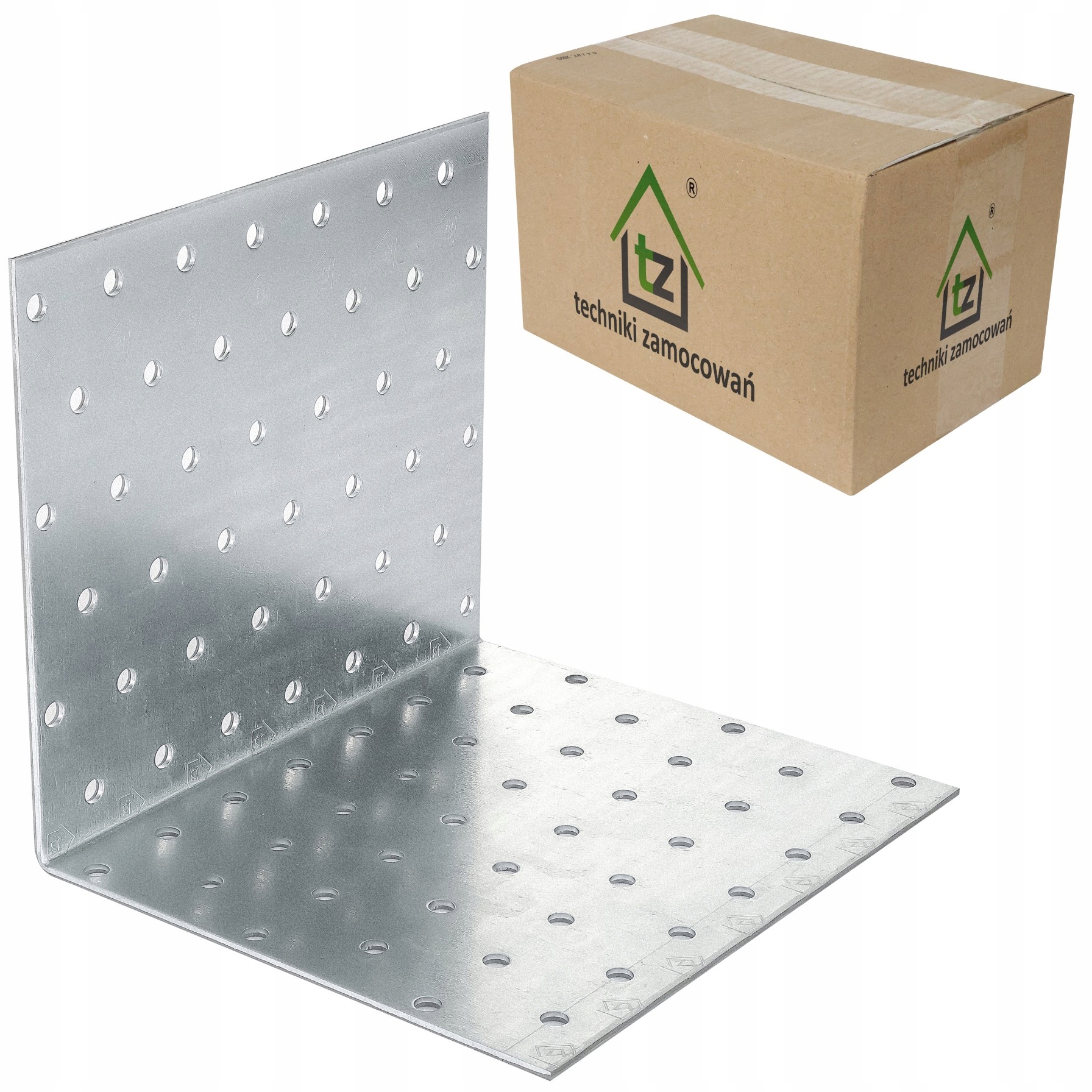 Perforované oceľové uholníky 120x120x140 x 2 mm 25 ks montážne KM28