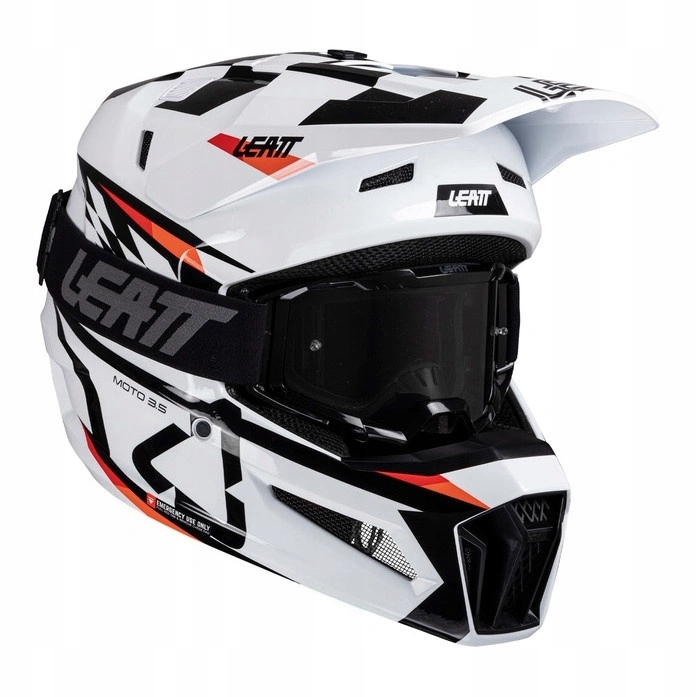Crossová prilba s okuliarmi Leatt Kit Moto 3.5 V25 White biela Darčeky