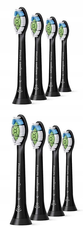 Końcówki do szczoteczek Philips W2 Optimal White czarne 8 szt.