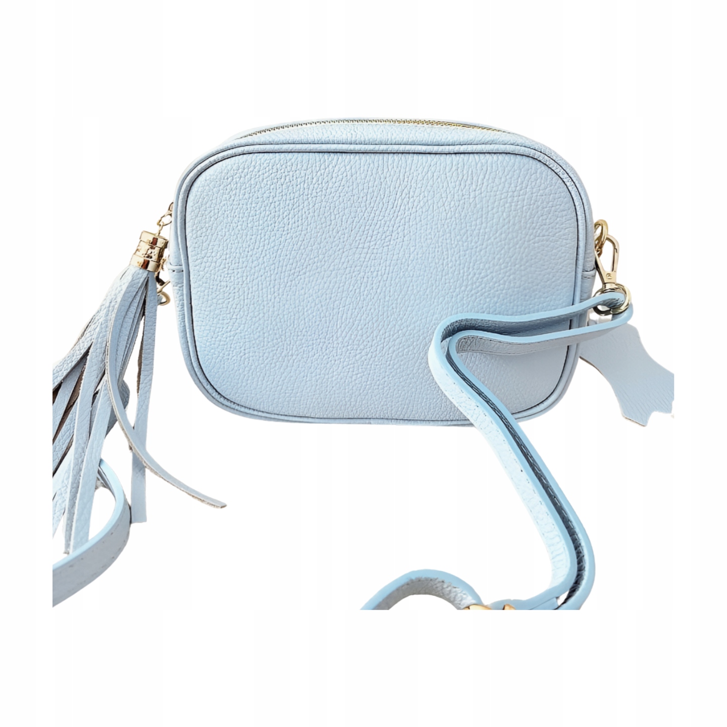 Laura Biaggi kožená kabelka s kufřík, modrá