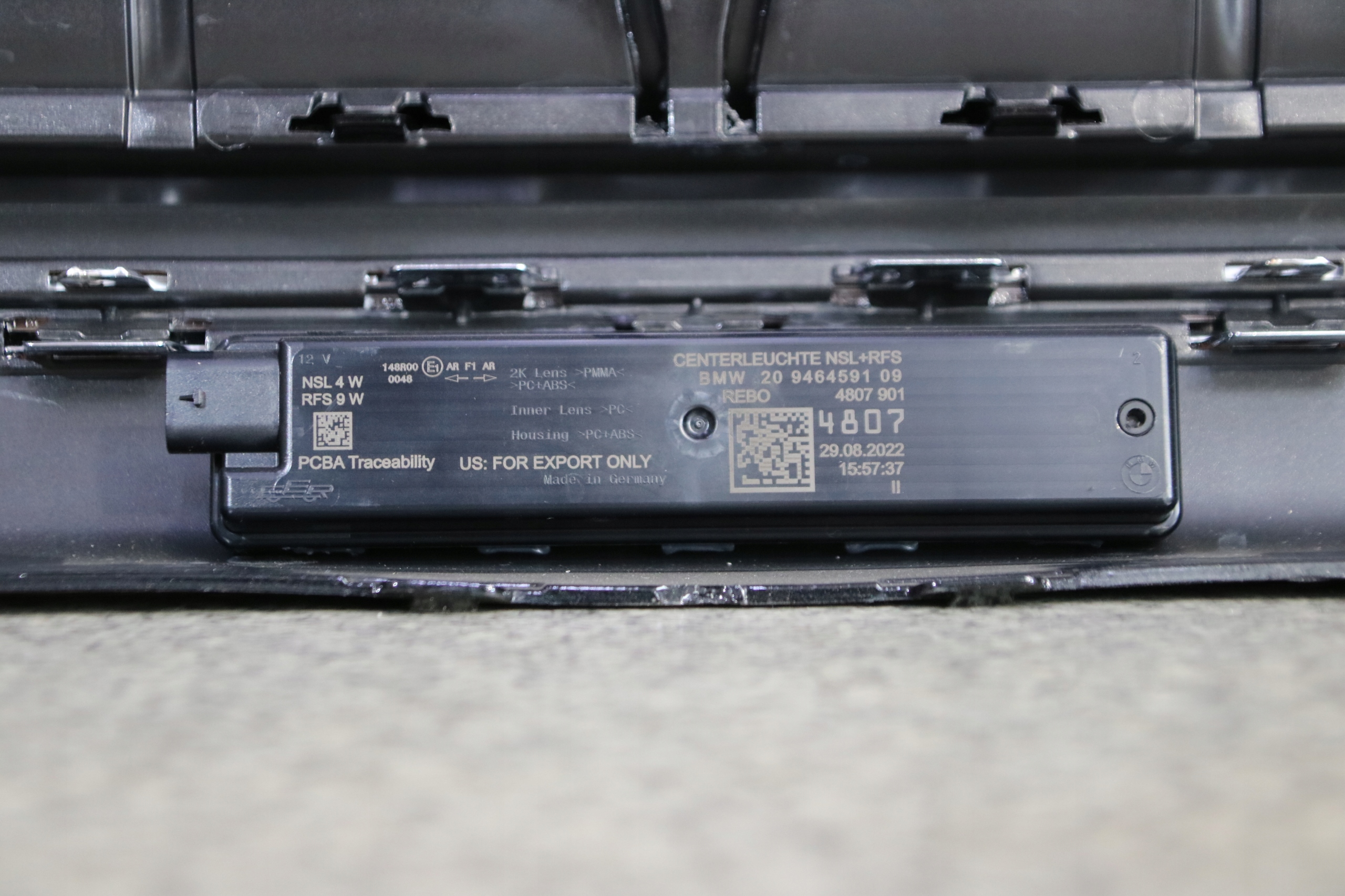 BMW 7 G70 bumper rear part rear 6xPDC colour 475