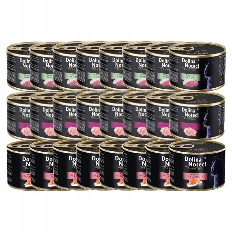 Dolina Noteci Premium Kot mix 3 smaków 24x185g