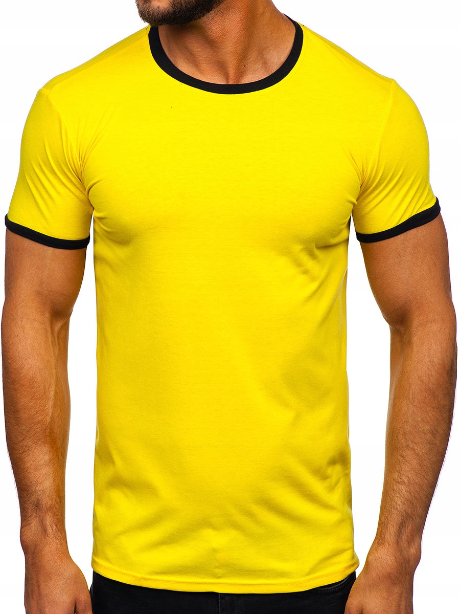 

T-shirt Męski Koszulka Żółta 8T83 DENLEY_2XL