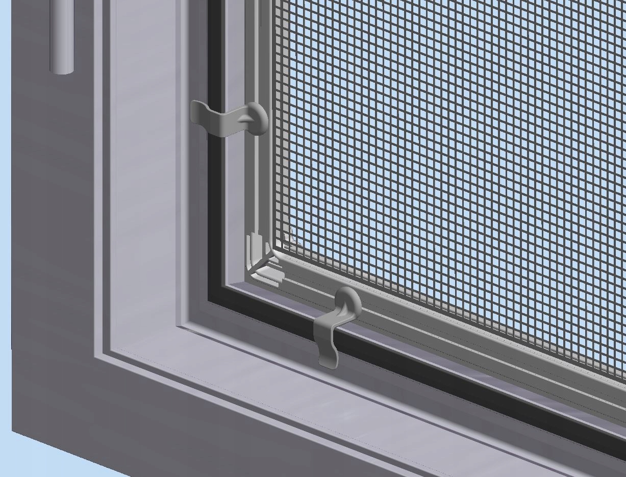 MOSKITIERA NA OKNO RAMKA ALUMINIOWA MOSKITIERA NA WYMIAR MOSKITIERY KOMPLET Marka Voppi