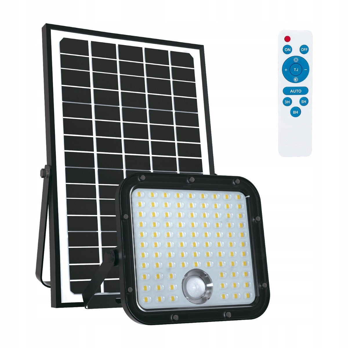 Solárny Led reflektor 30W Lampa s snímačom pohybu IP65 Halogen diaľkový ovládač