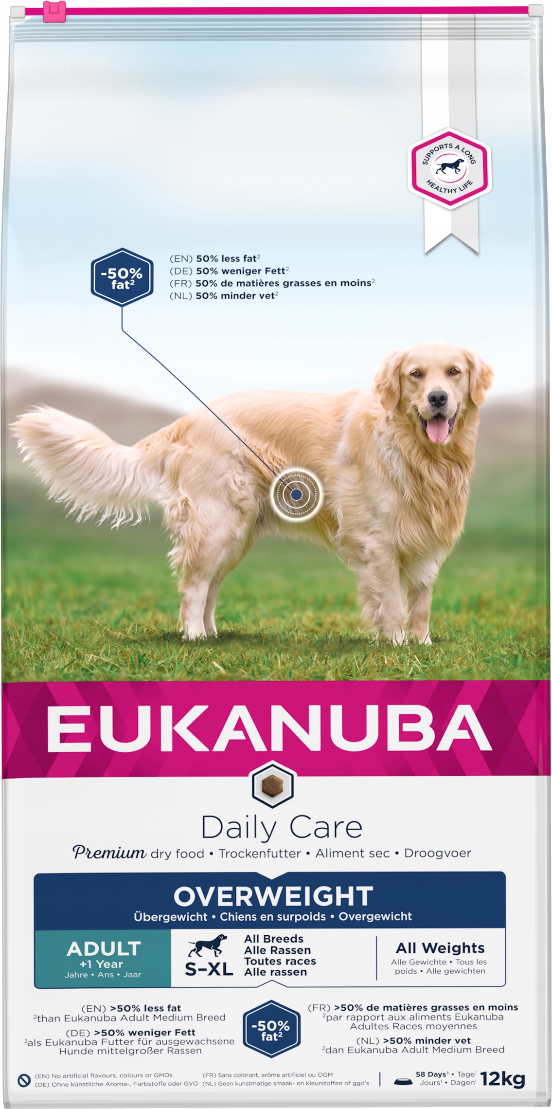 Eukanuba Daily Care Overweight karma sucha dla psa kurczak 12 kg
