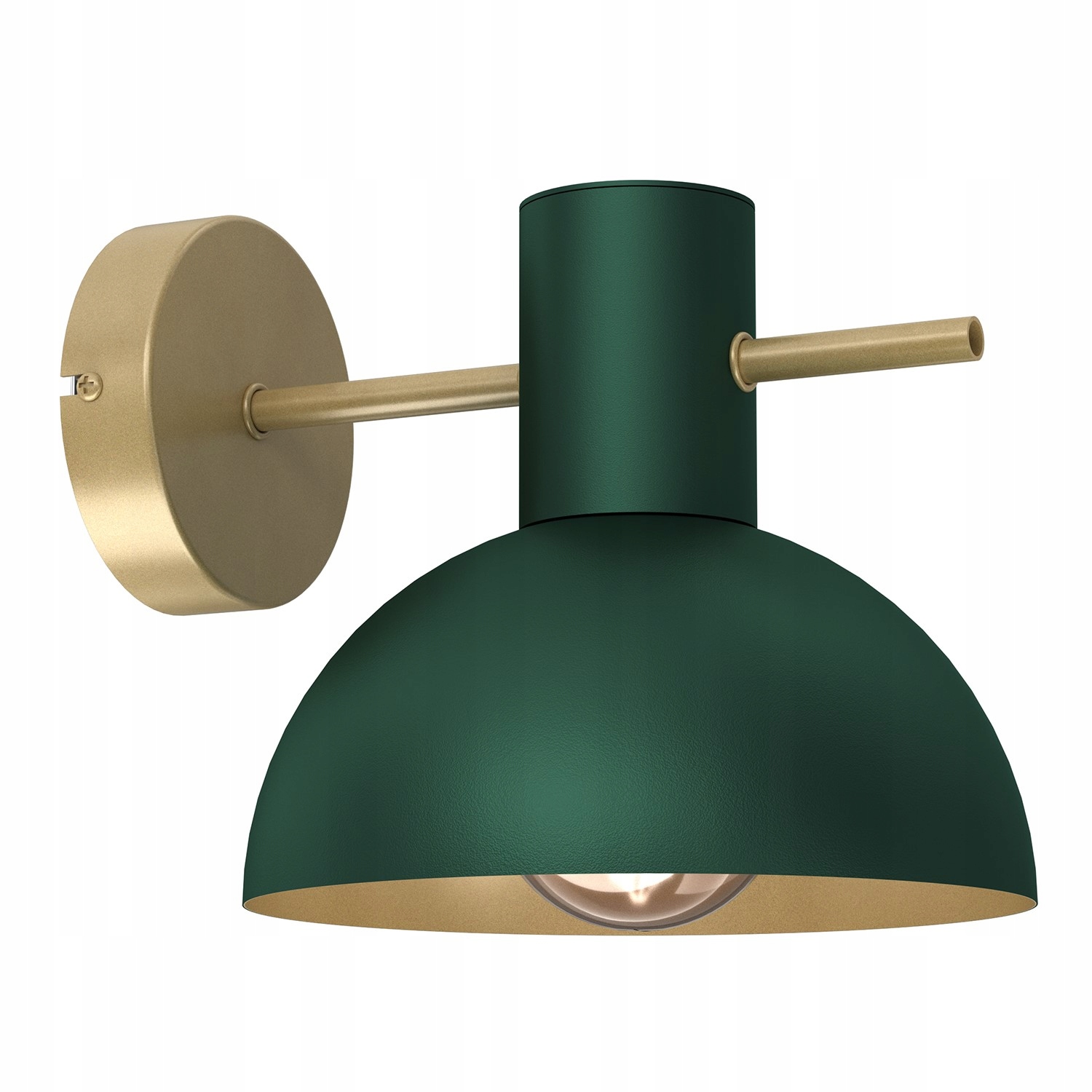 Kinkiet Lampa Ścienna Luminex Estate Mini 4368 Ciemna Zieleń Złoty Mat