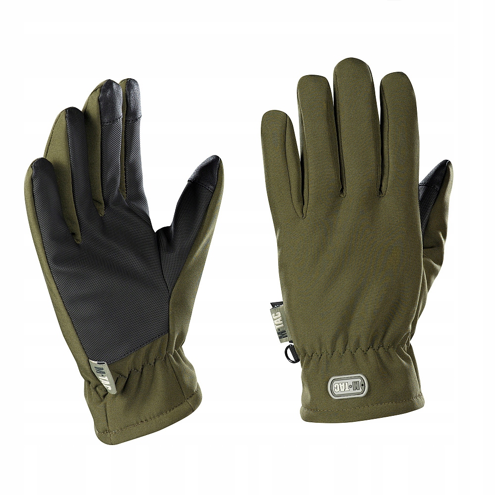 M-Tac Rękawice Zimowe Ocieplane Soft Shell Thinsulate Olive XL