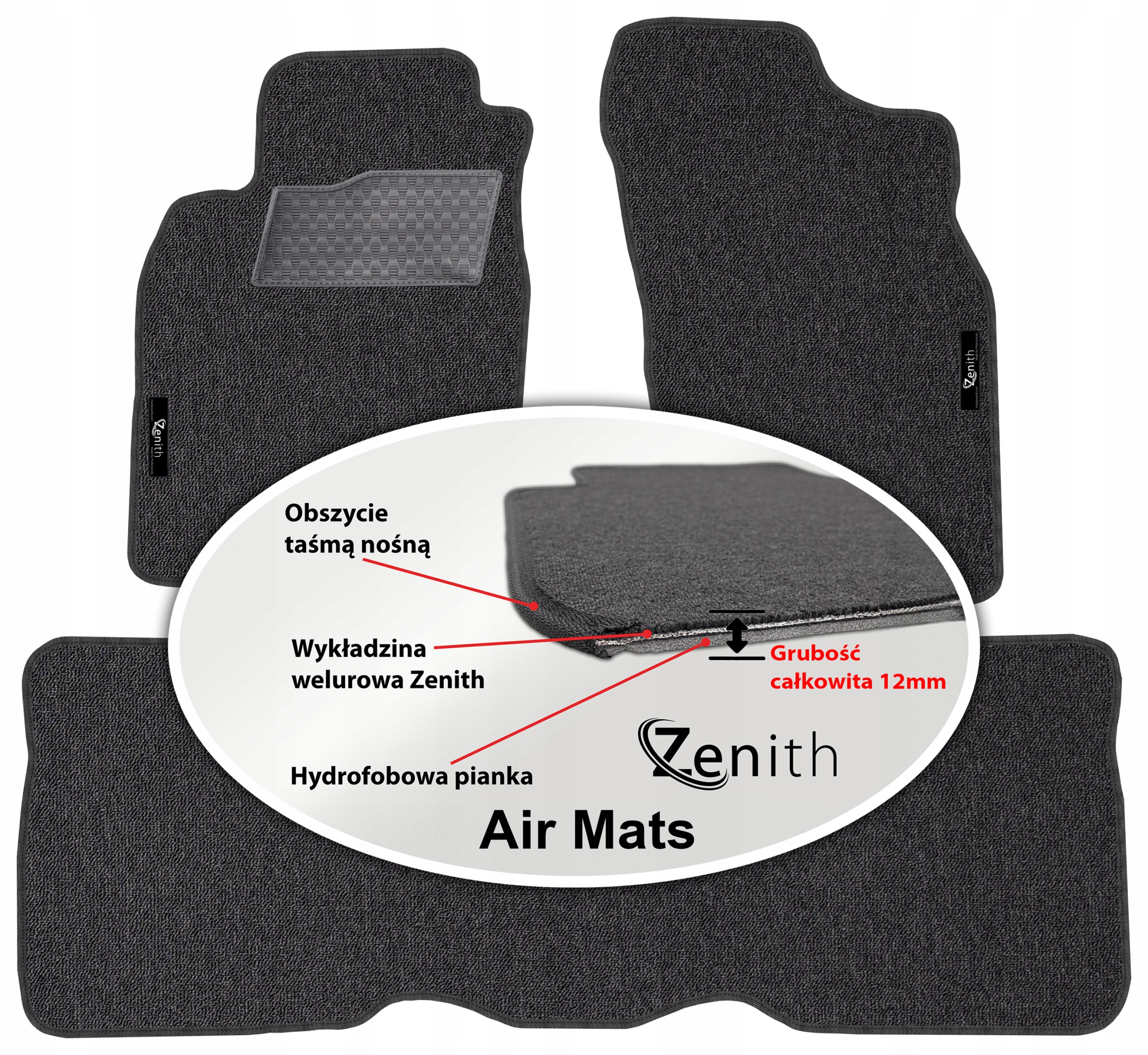 Mitsubishi Lancer VII 03-05 Velurové koberce do auta Zenith Air Mats