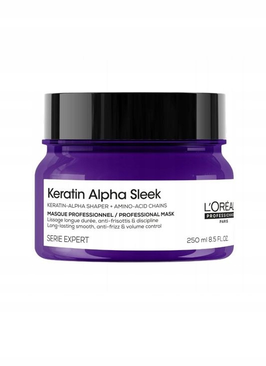L`Oreal Professionnel Keratin Alpha Sleek, vyhlazující maska 250 ml