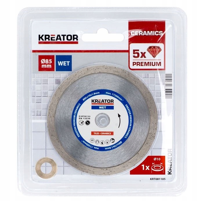 

Tarcza diamentowa do płytek 85mm Kreator