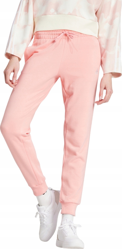 Dámské Kalhoty Adidas Linear French Terry Cuffed Světle Růžové IY9200 vel. 2XL