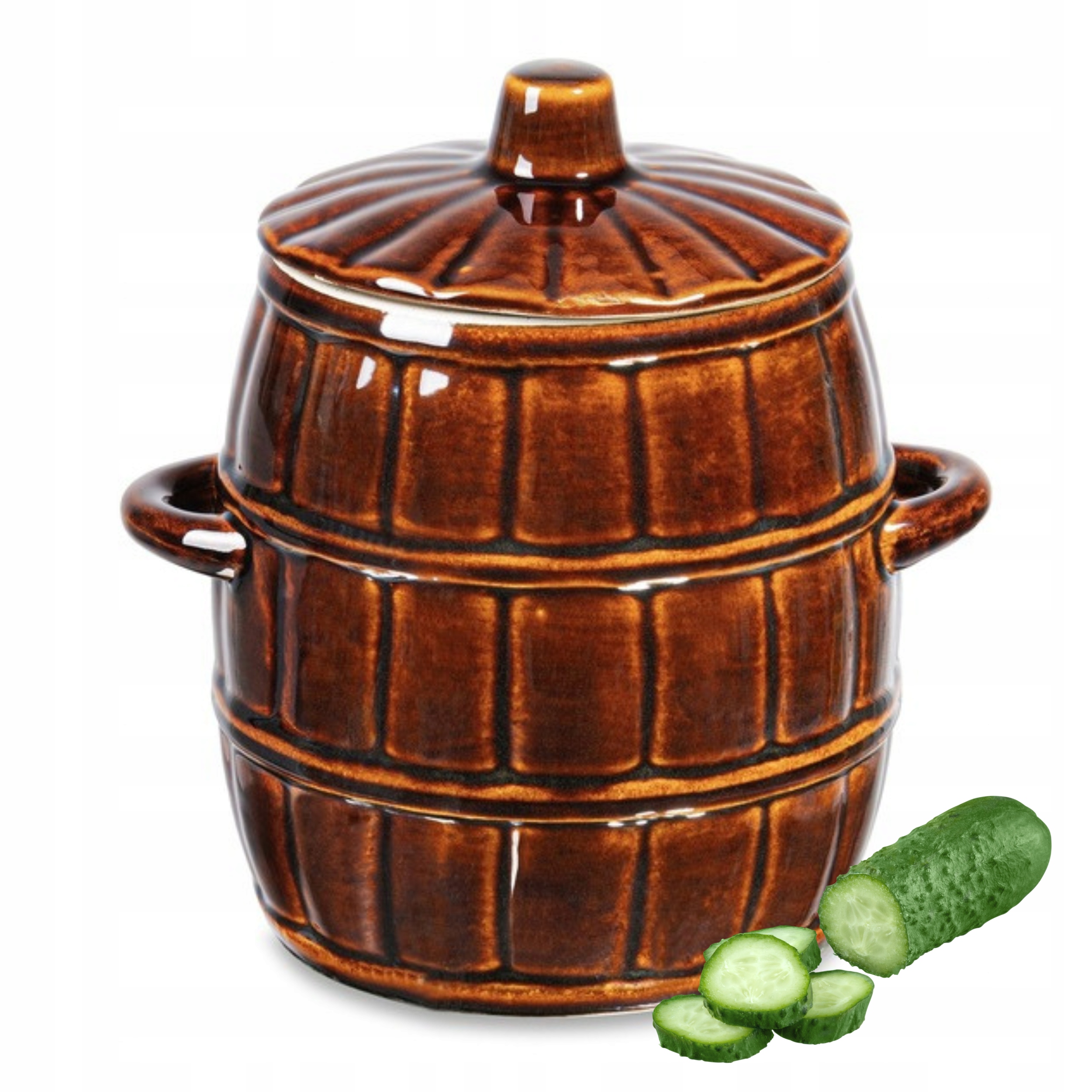 Kameninový sud k nakládání peklování hrnec 3,2 l