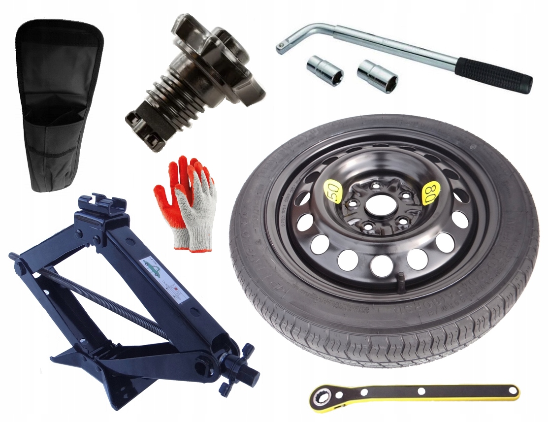 nové Dojezdové Kolo 125/70 R16 Audi A3 8V (2012-2020) Sada (šroub)