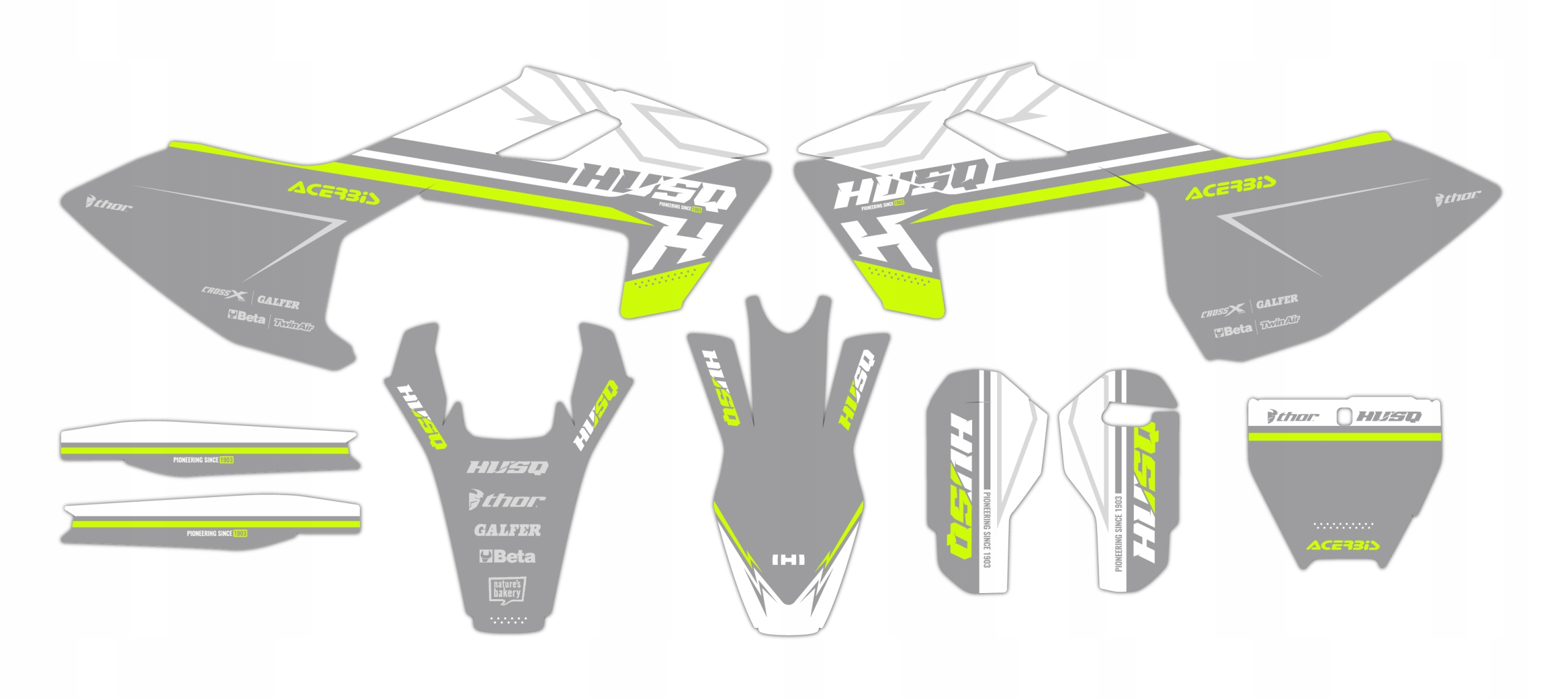 Dýha nálepky na motor Husqvarna Tc Fc 16-18