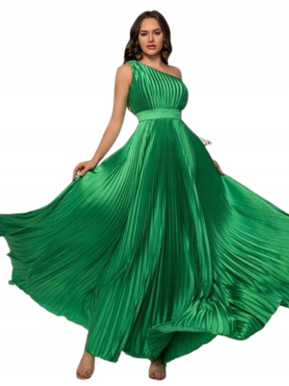 Vipgirl Večerní Šaty Zelené Maxi 40/42 L2S