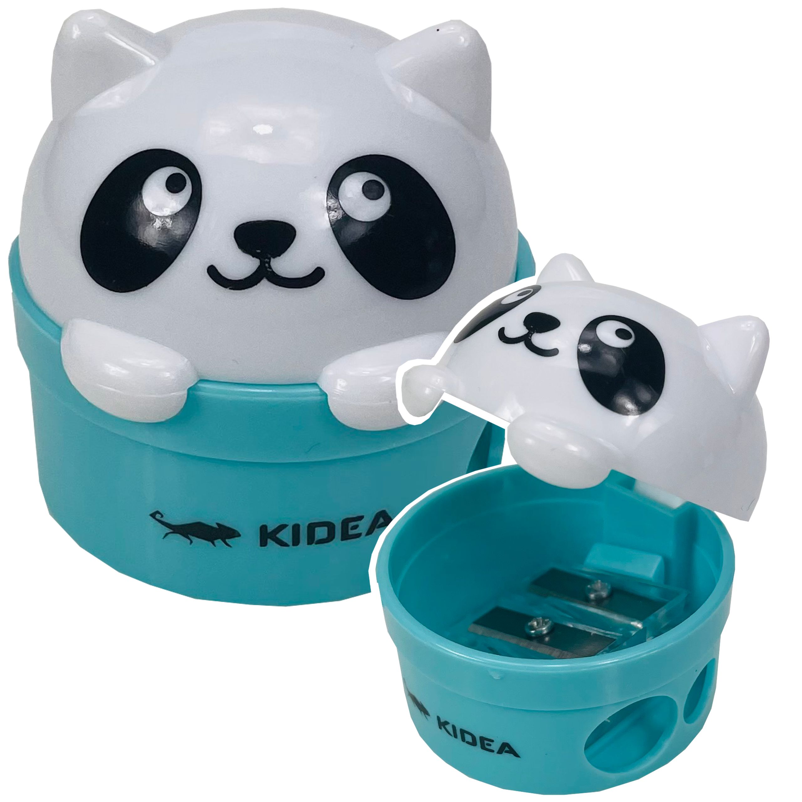 PODWÓJNA TEMPERÓWKA SZKOLNA KIDEA PANDA MIŚ CHOMIK BEZPIECZNE OSTRZA