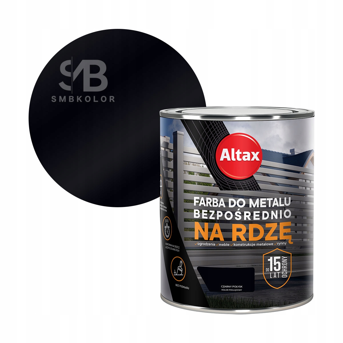 

Altax Farba Do Metalu 750ml Czarny Połysk