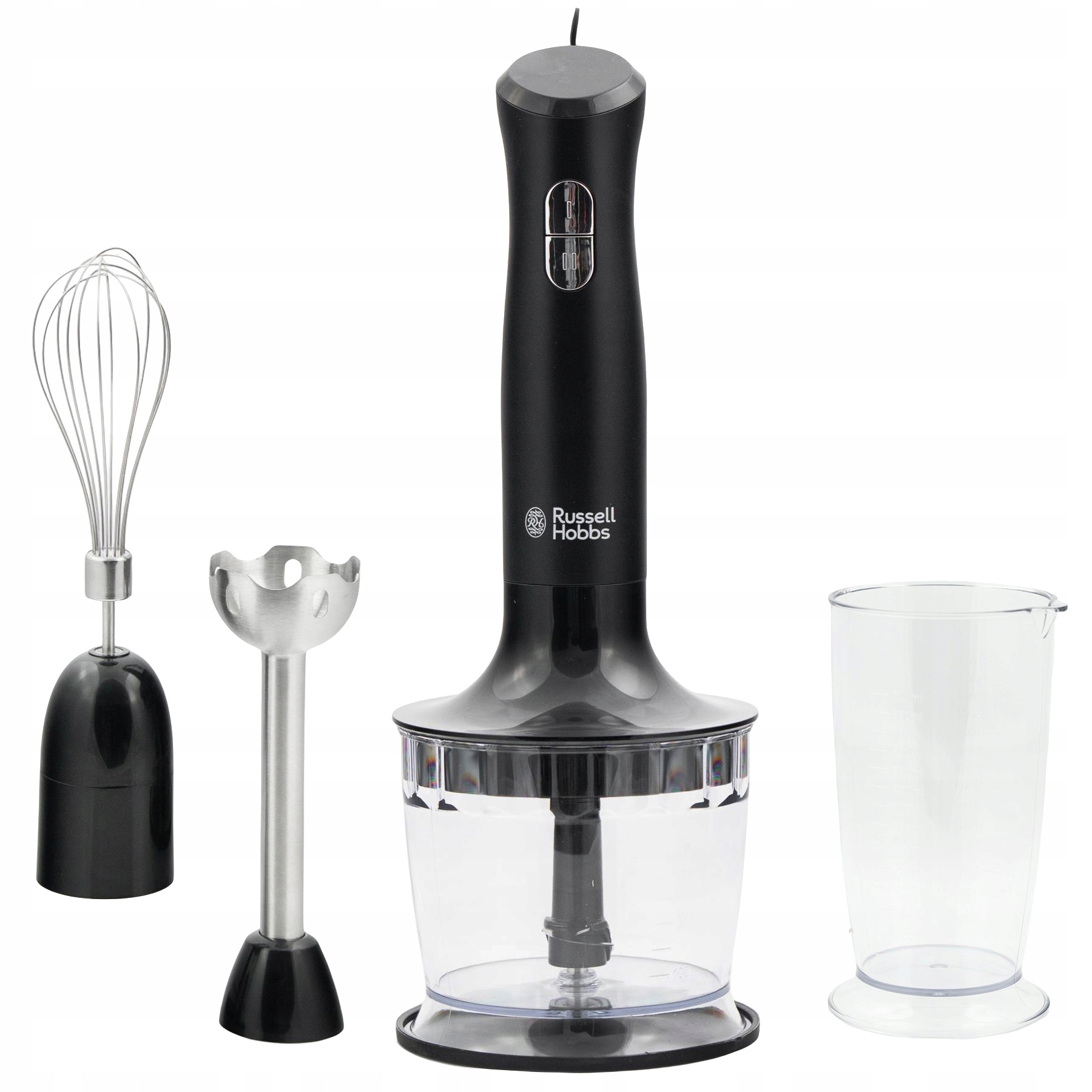 Blender mikser ręczny czarny Russell Hobbs 3w1 24702 kruszy lód malakser