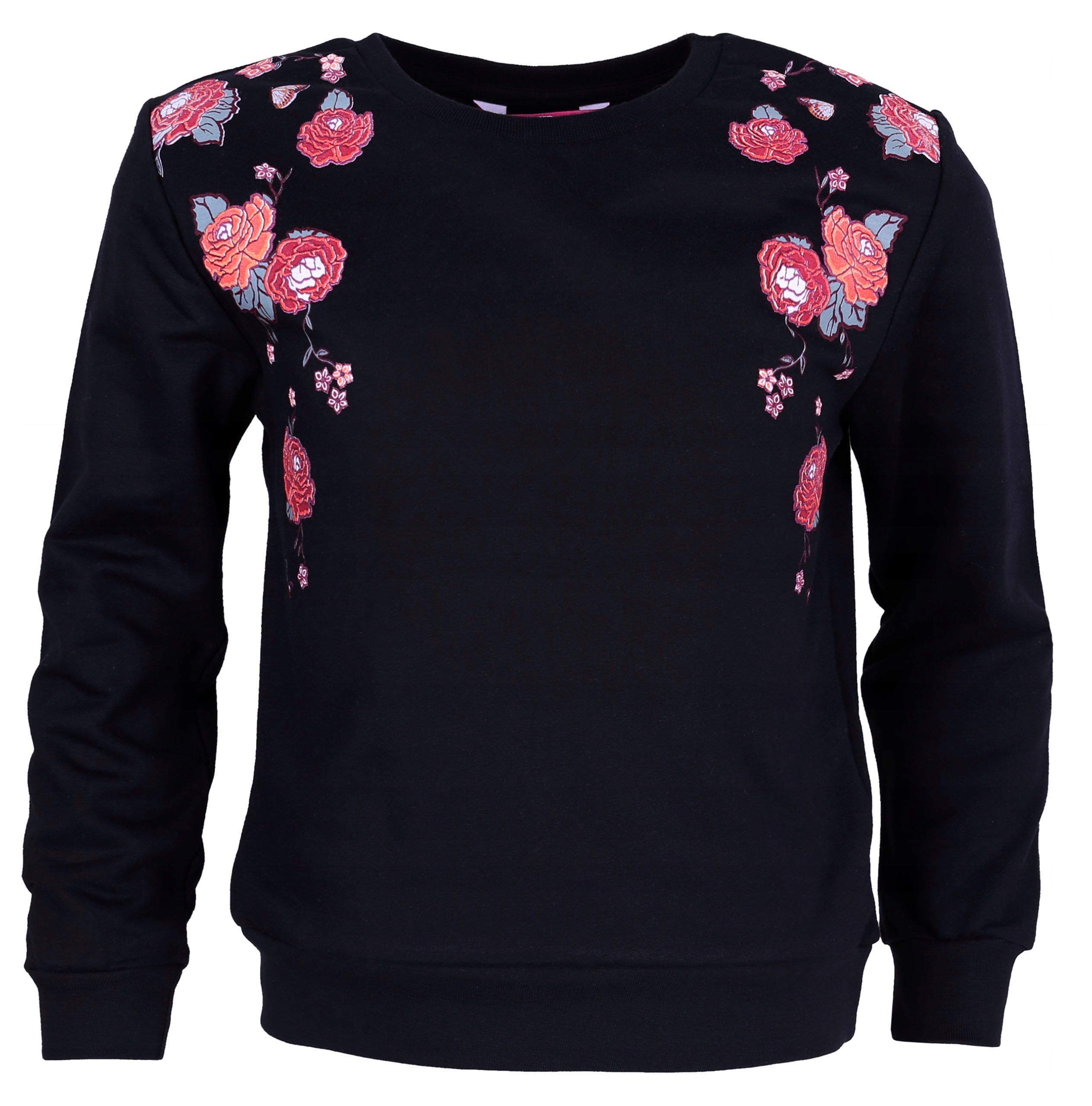 

Czarna bluza z różami 11-12 lat 152 cm