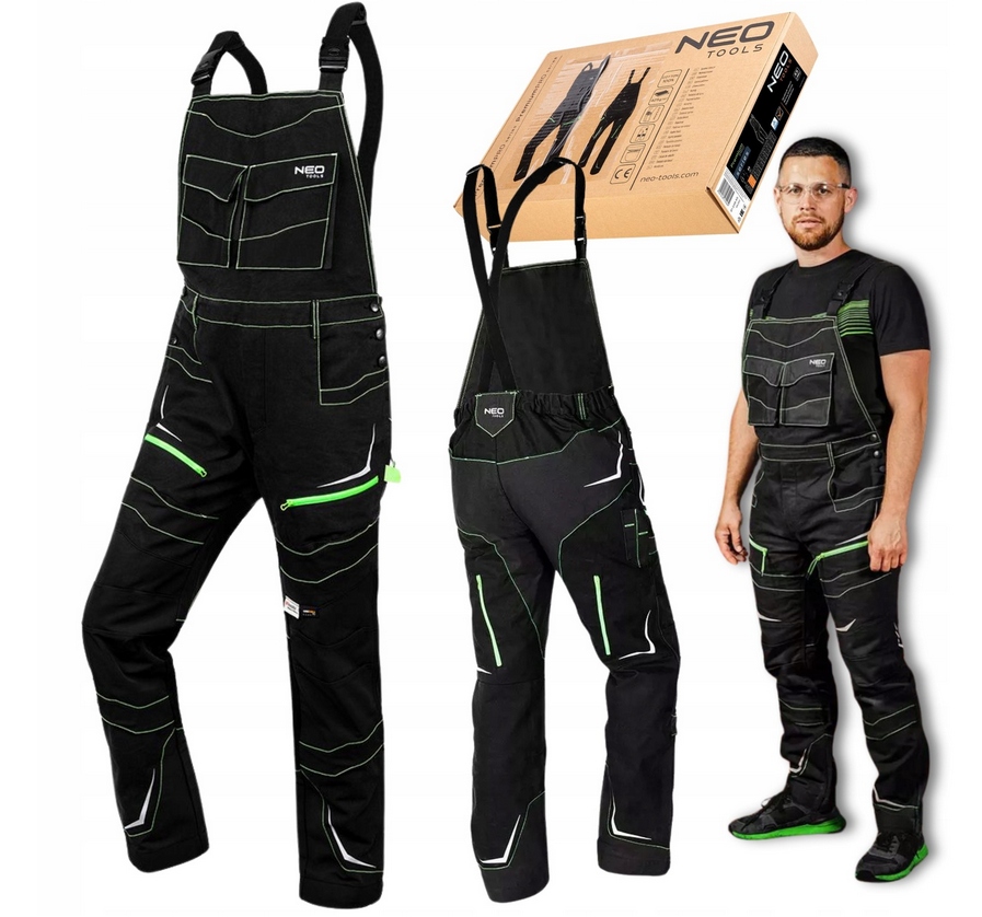 Neo Ogrodniczki Spodnie Robocze Premium Pro XL Ochronne Ciepłe Wytrzymałe