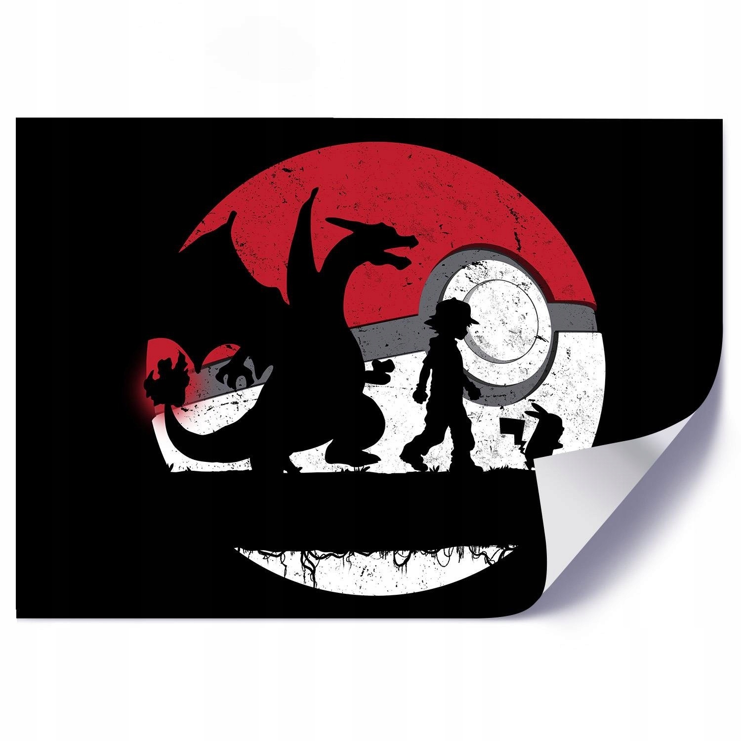 

Polski Nowoczesny Plakat z bajki Pokemon 100x70