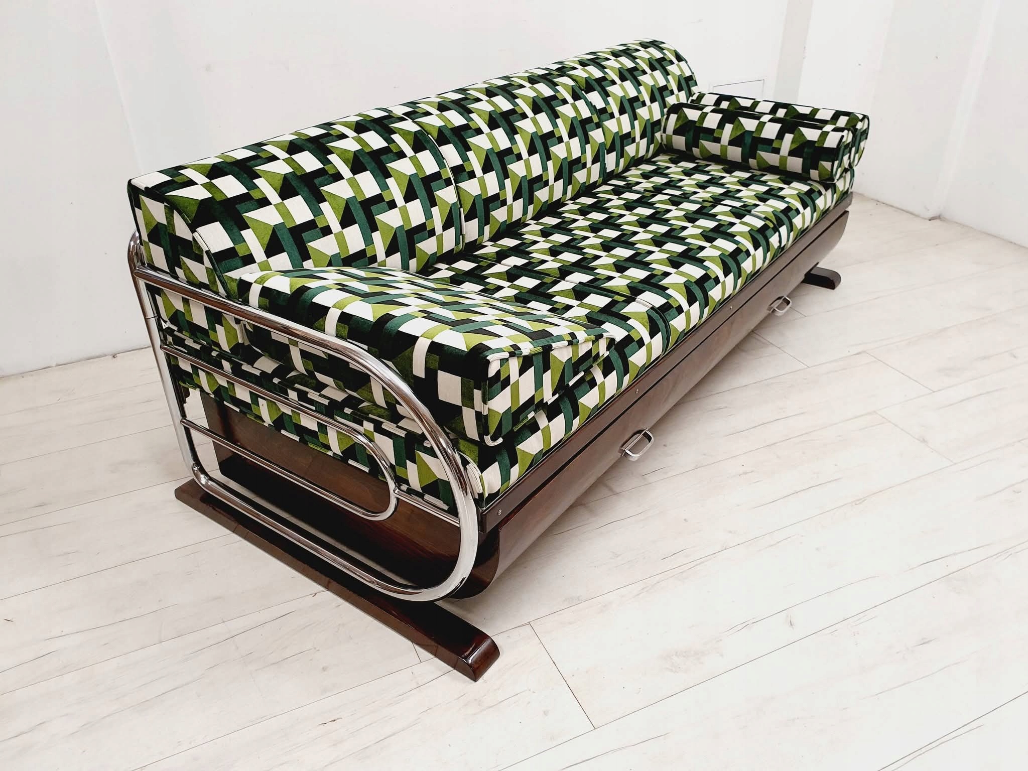 ДИВАН АР-ДЕКО, BAUHAUS ГИНЕКА GOTTWALD ХРОМ