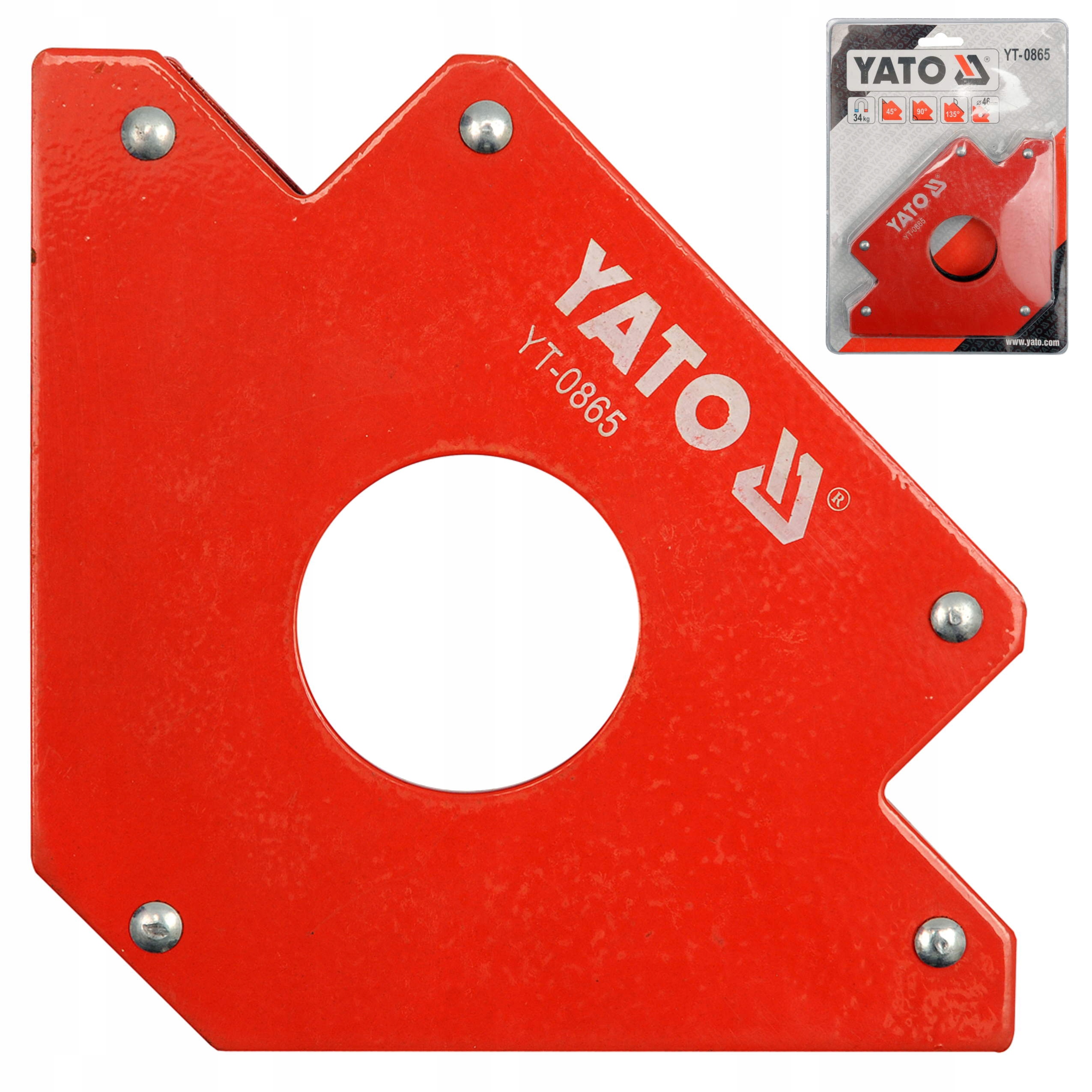 SPAWALNICZY KĄTOWNIK MAGNETYCZNY 122X190X25 MM YATO