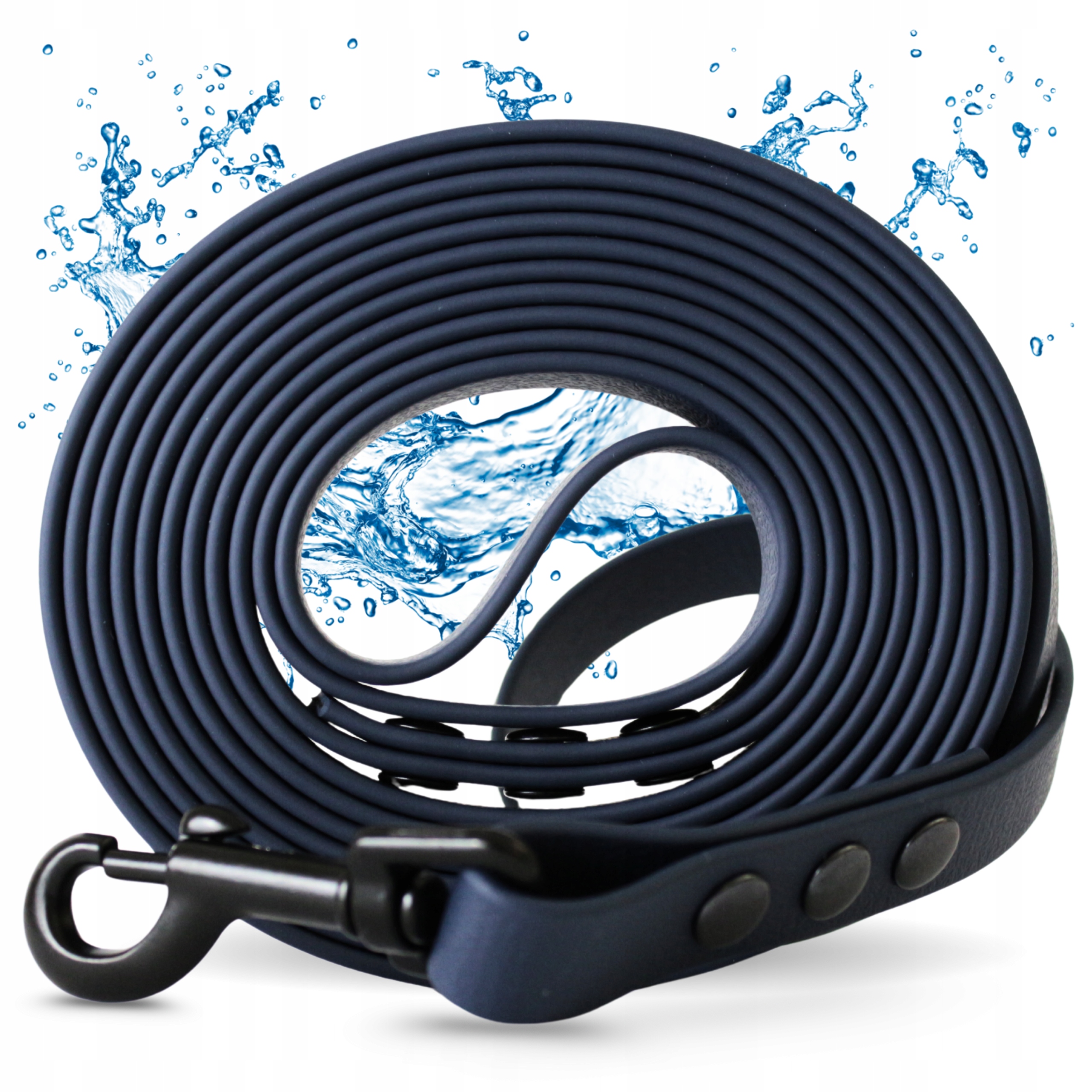 Vodítko pro malého velkého psa 20 m voděodolná, silná, dlouhá, krátká, modrá