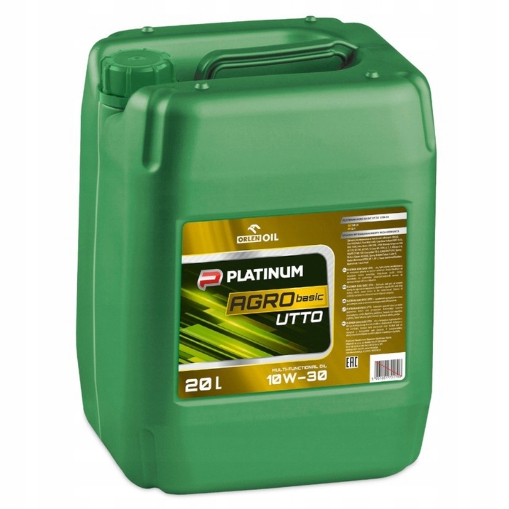 Olej hydrauliczno-przekładniowy 10W-30 mineralny 20L Platinum Agro basic UT