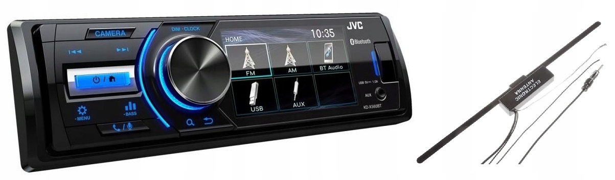 Jvc KD-X560BT Autorádio 1DIN Bluetooth LCD 3'' MP3 Usb +++ Anténa
