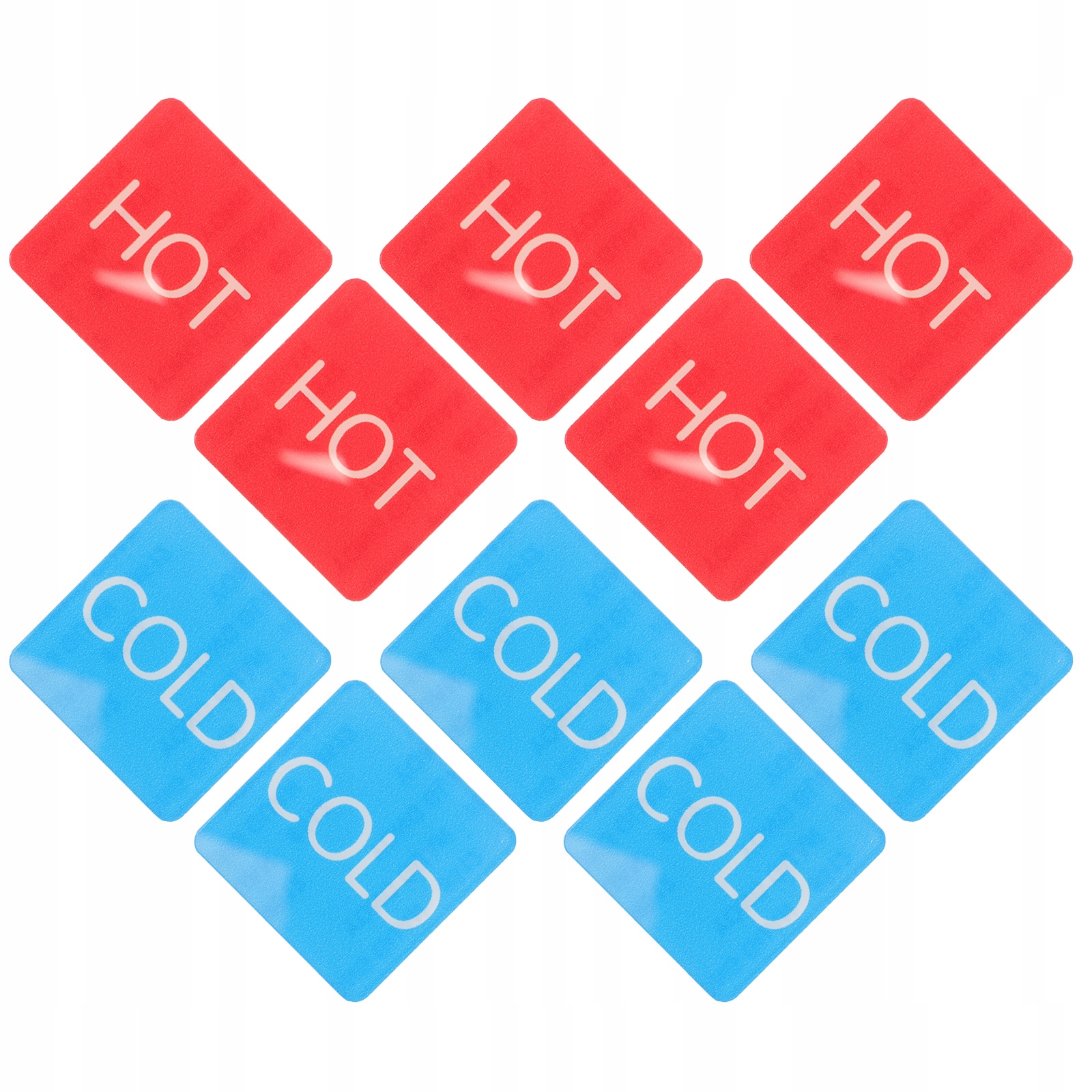 NAKLEJKA ZNAK GORĄCEJ WODY I ZNAK ZIMNEJ WODY