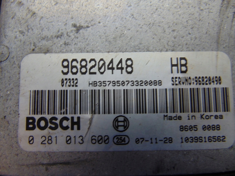 control unit of the engine 2.0V-CDI CHEVROLET LACETTI CRUZE