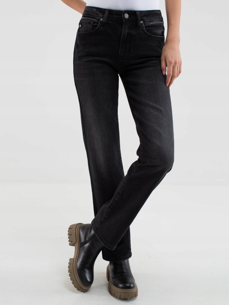 Big Star Jeansy Damskie Czarne Myrra 916 W27 L32