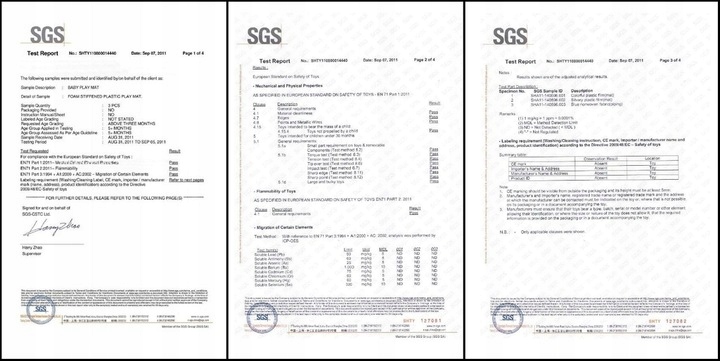 MATA PIANKOWA 120 x120 cm PUZZLE PIANKOWE 4 szt Z Liczba elementów 4