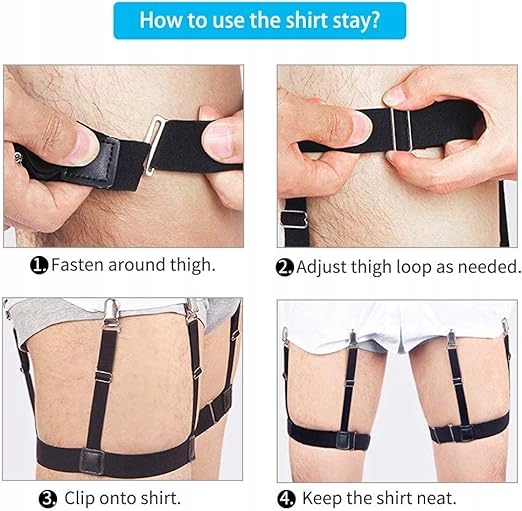 SZELKI DO UTRZYMANIA KOSZULI W SPODNIACH SPÓDNICY WYGODNE UNISEX Kod producenta SZELKI DO UTRZYMANIA KOSZULI