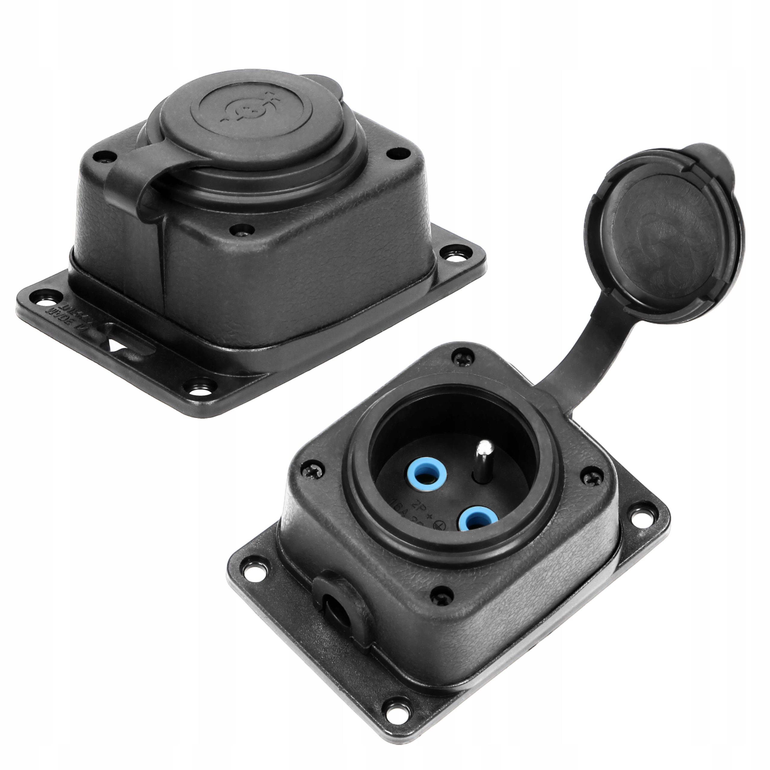 ROZGAŁĘŹNIK GUMOWY HERMETYCZNY Z POKRYWĄ 230V IP44 BRYZGOSZCZELNY