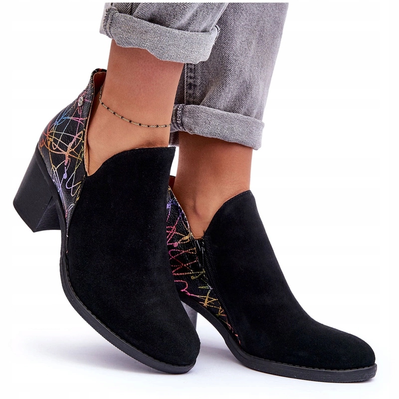 Kožené Kotníkové Boty Maciejka Černé 04492-99 39