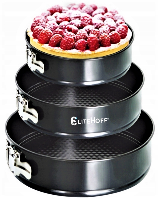 3 x TORTOWNICA ZESTAW BLACH DO PIECZENIA TORTÓW CIAST 24/22/20CM NON-STICK Marka WRIST