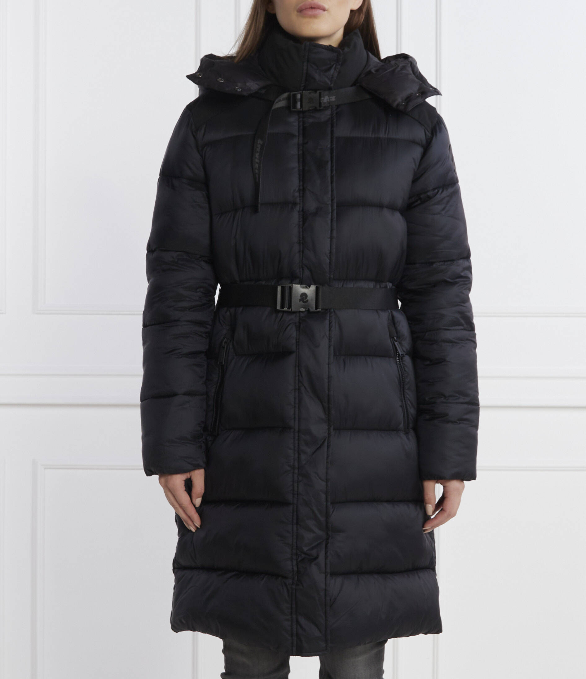 Dámský zimní kabát Invicta Giaccone Lungo Capp Nero 4432561/D (s)