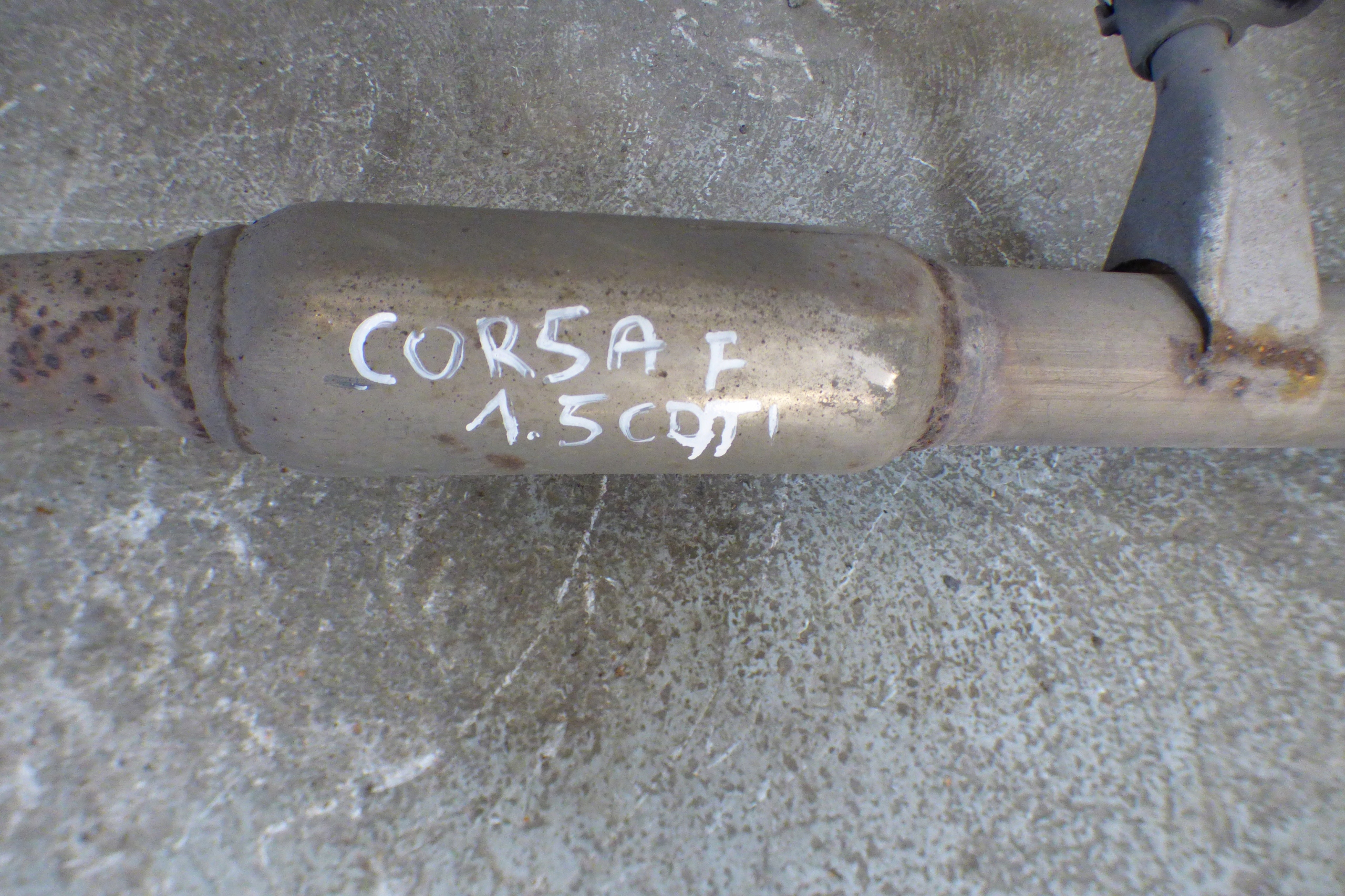 silencer pipe exhaust OPEL CORSA F 1.5 CDTI