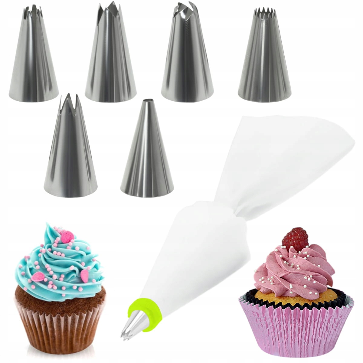 

Rękaw dekorator cukierniczy ciast tortu tylki 6szt