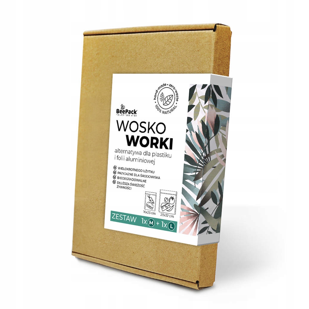 

Woreczki do przechowywania żywności Eko M+L 2 szt.