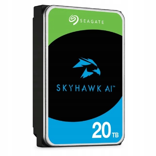 Nowy Dysk Seagate SkyHawk Ai 20TB Hdd Sata 6Gbit/s 7.2K 3,5" ST20000VE003