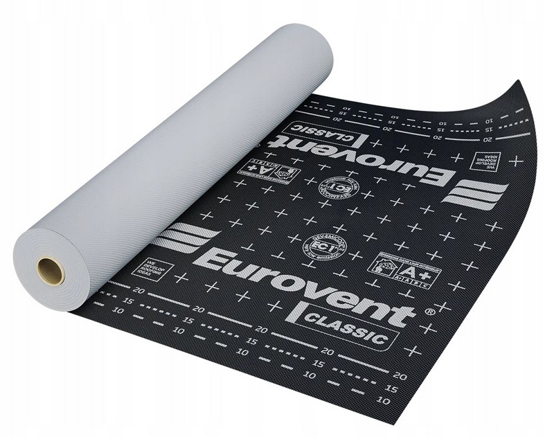 Membrána Fólie Na Střechu Větroizolační Eurovent Classic 120 g 37,5 m²
