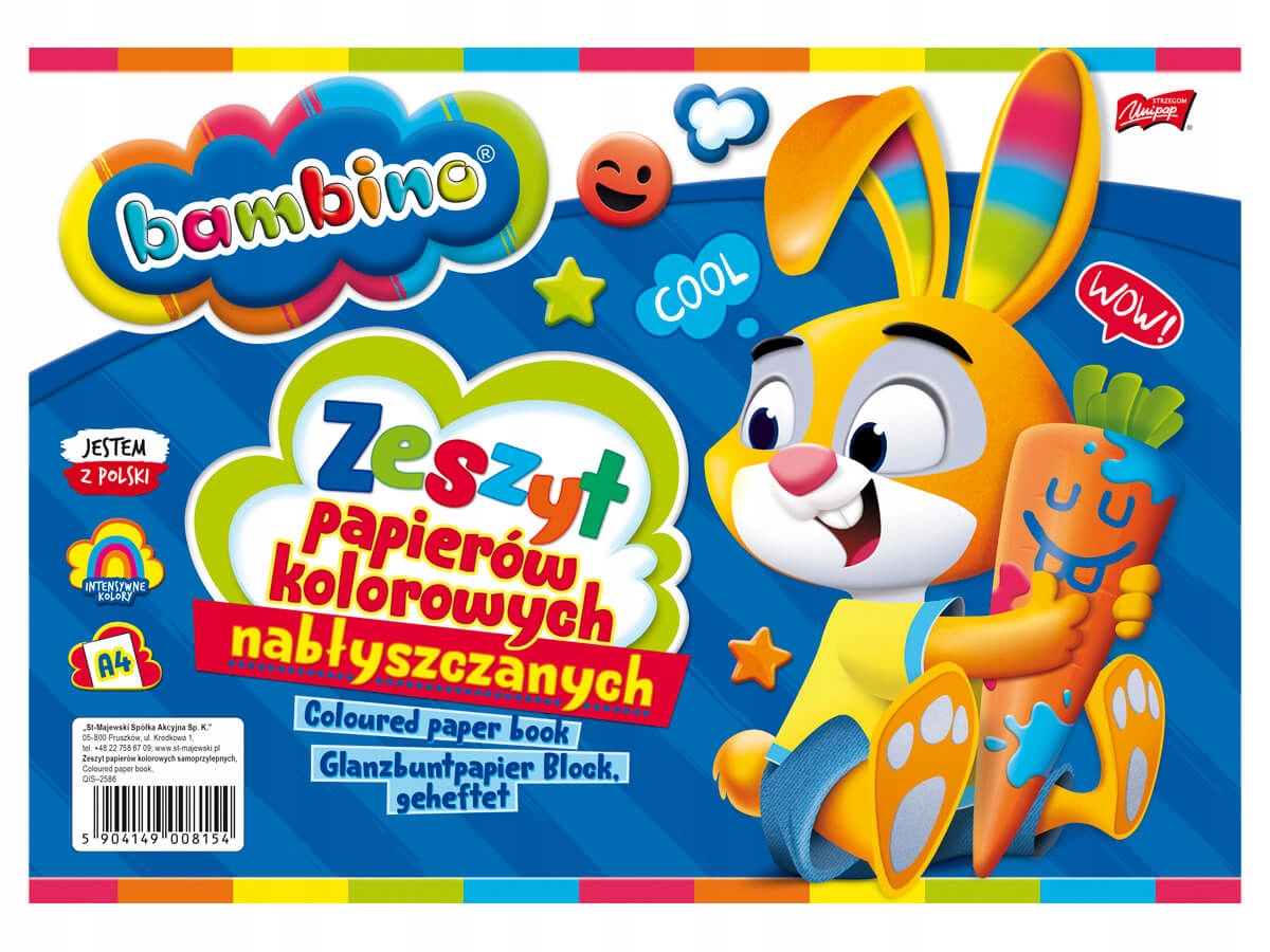 

Zeszyt papierów nabłyszczanych Bambino