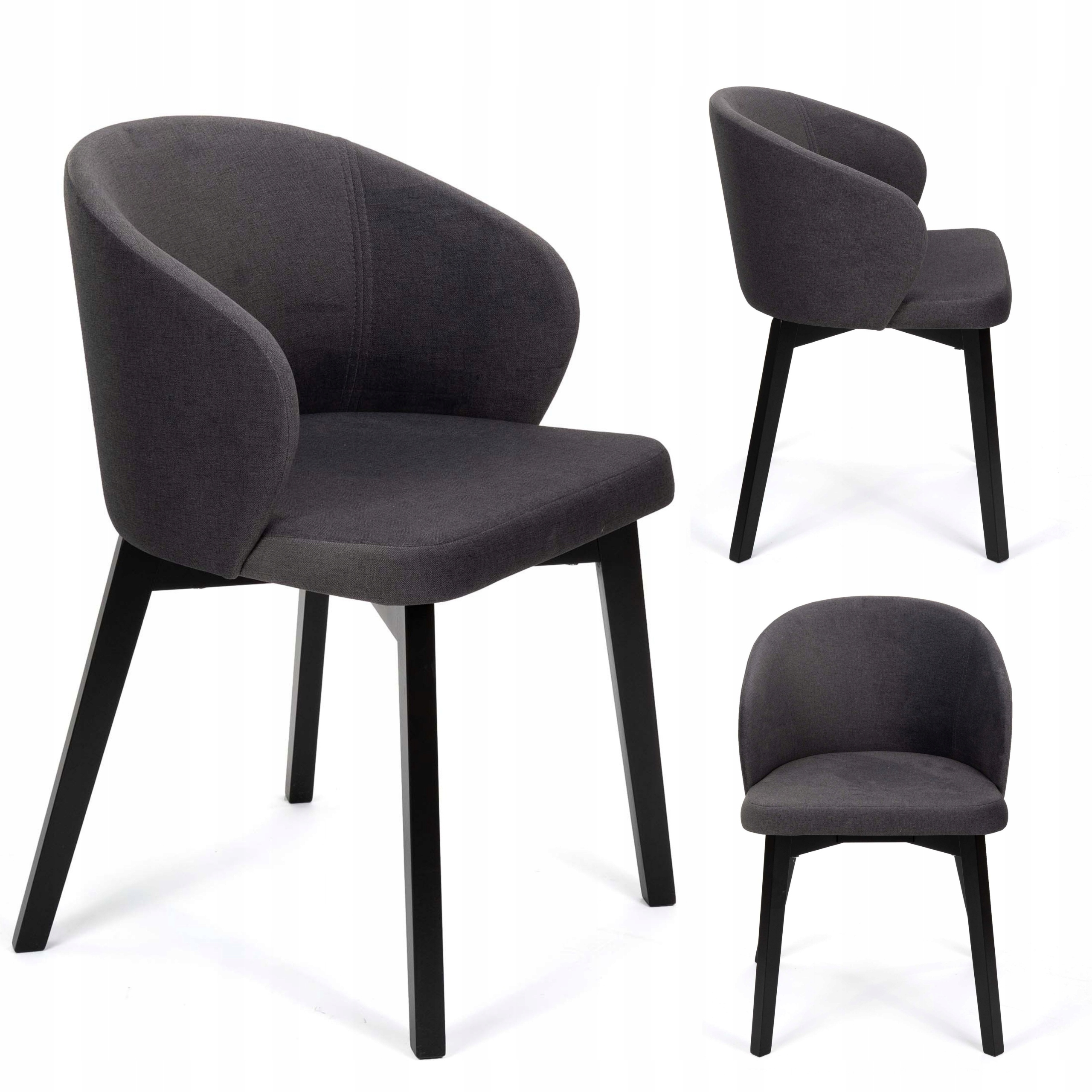 Moderní židle do obývacího pokoje Kancelář Jídelna Výjimečný design BELLUNO5 černá